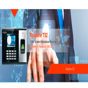 Realtime T52 Color Screen Attendance Recorder With Access ControlRealtime T52 Color Screen Attendance Recorder With Access Control
